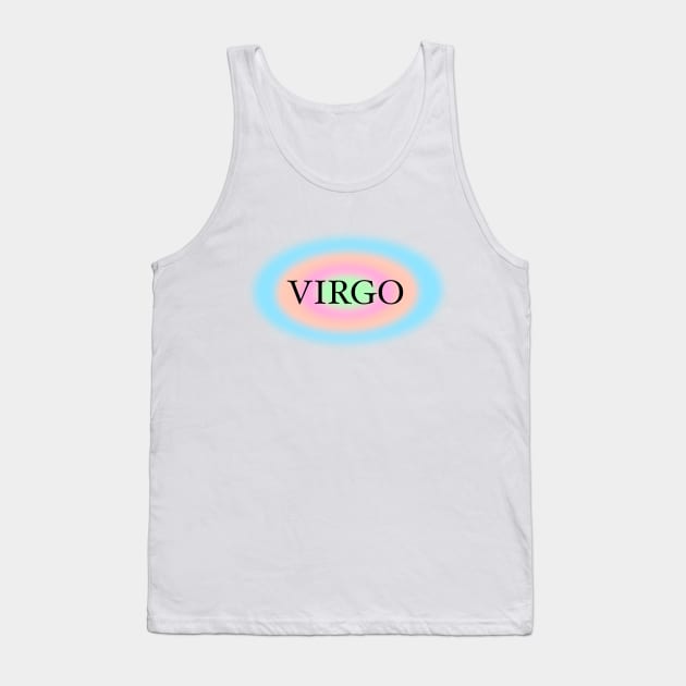 Glowing Aura Virgo Zodiac Sign Tank Top by Scarlett Blue